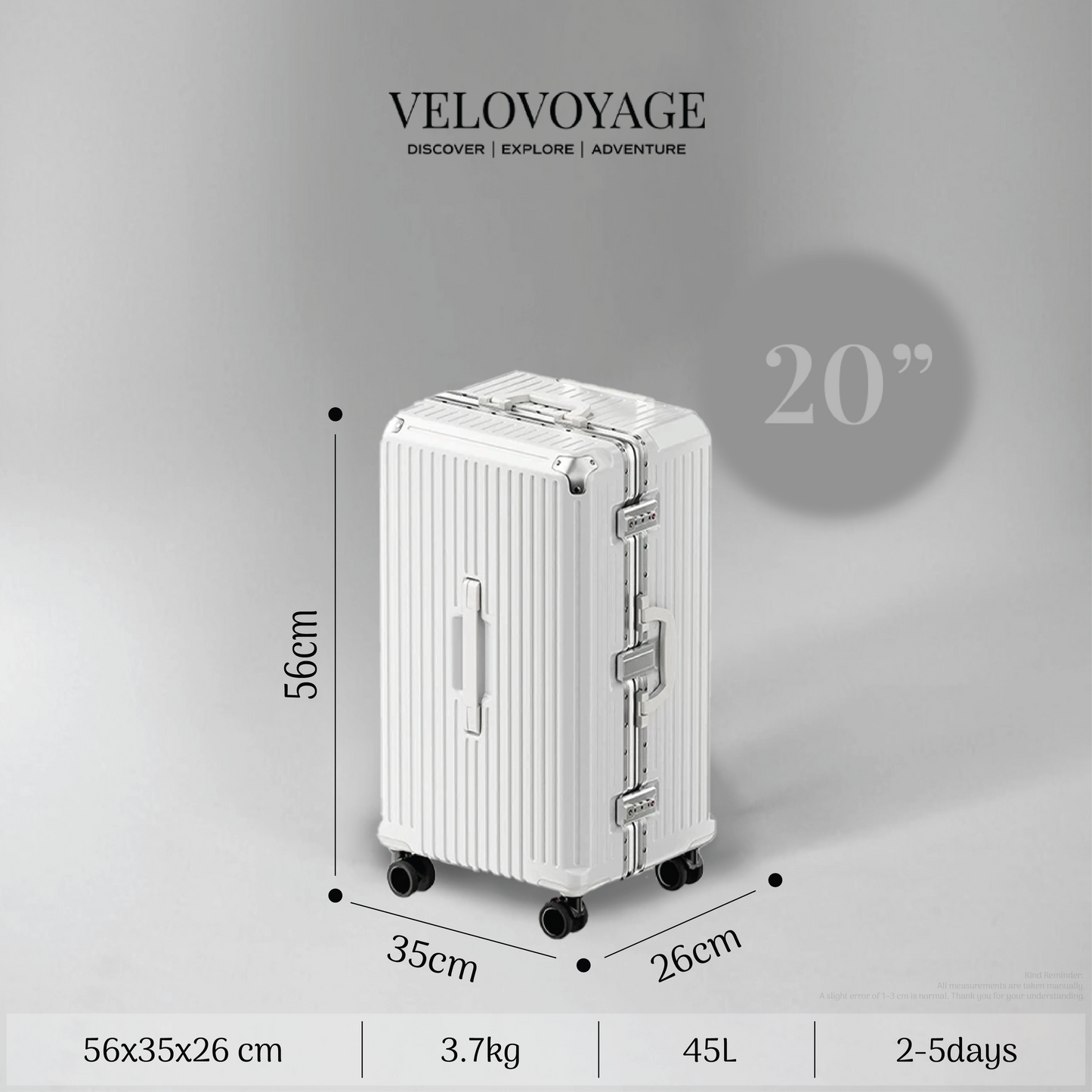 Velovoyage Wanderlight - White
