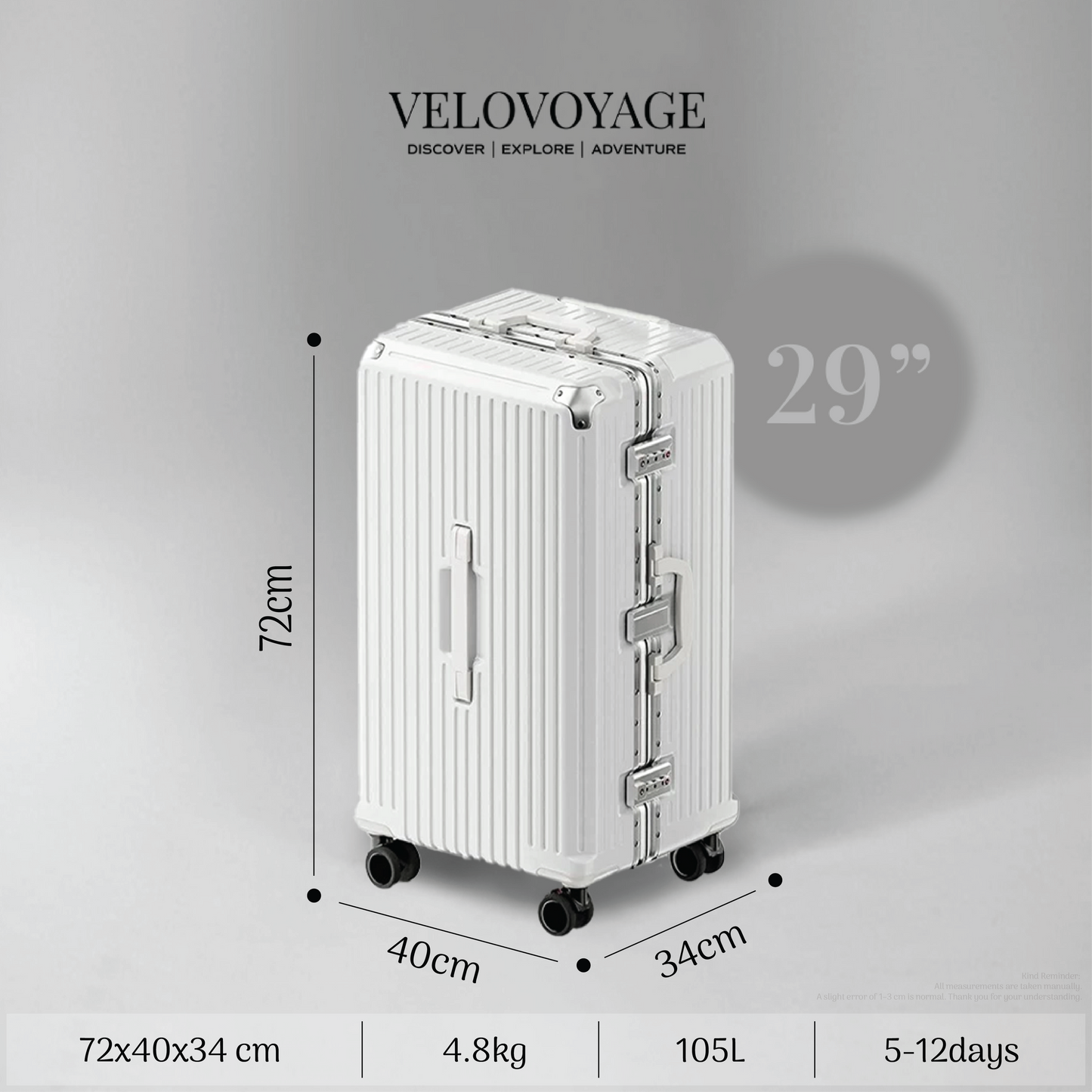 Velovoyage Wanderlight - White