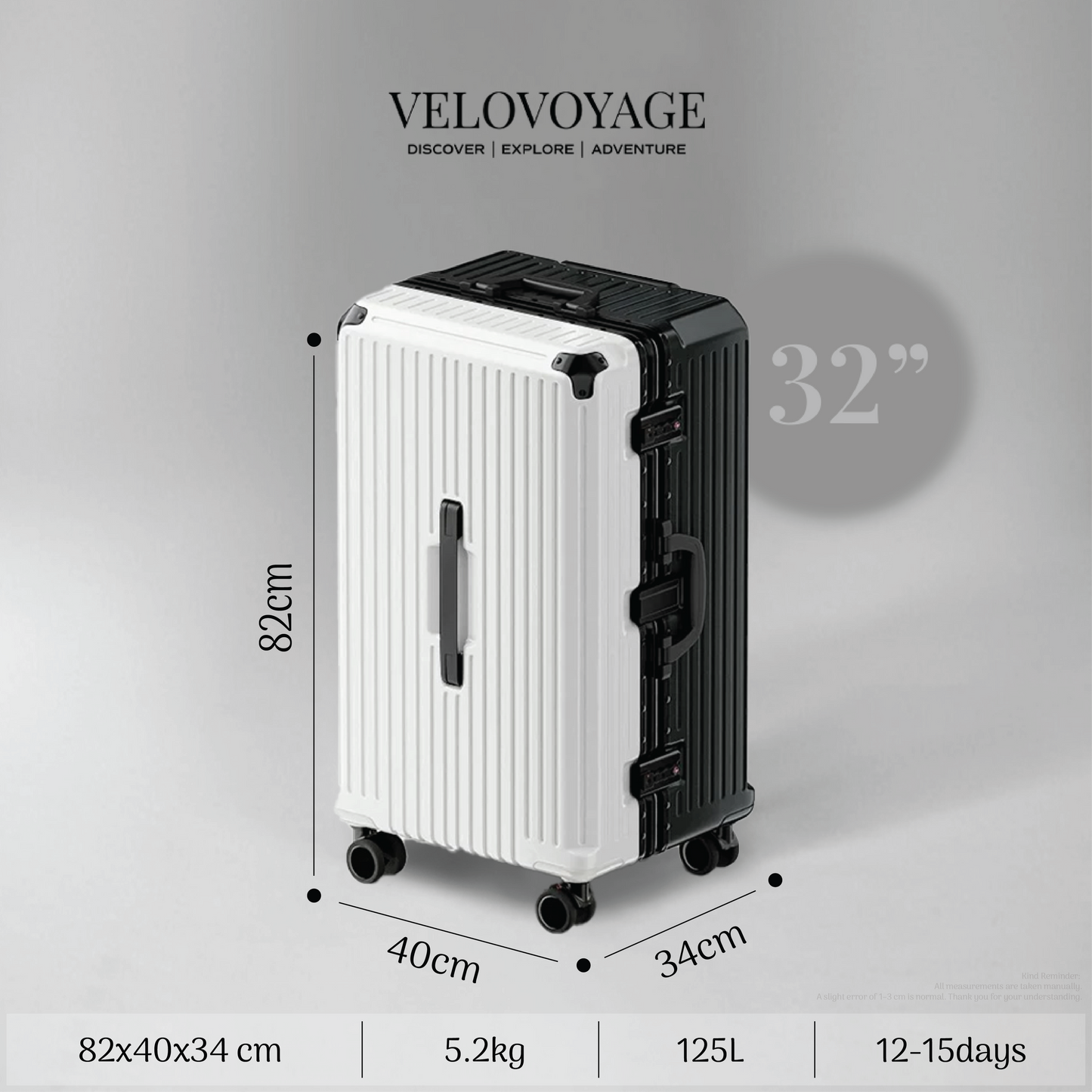 Velovoyage Wanderlight - Black/White