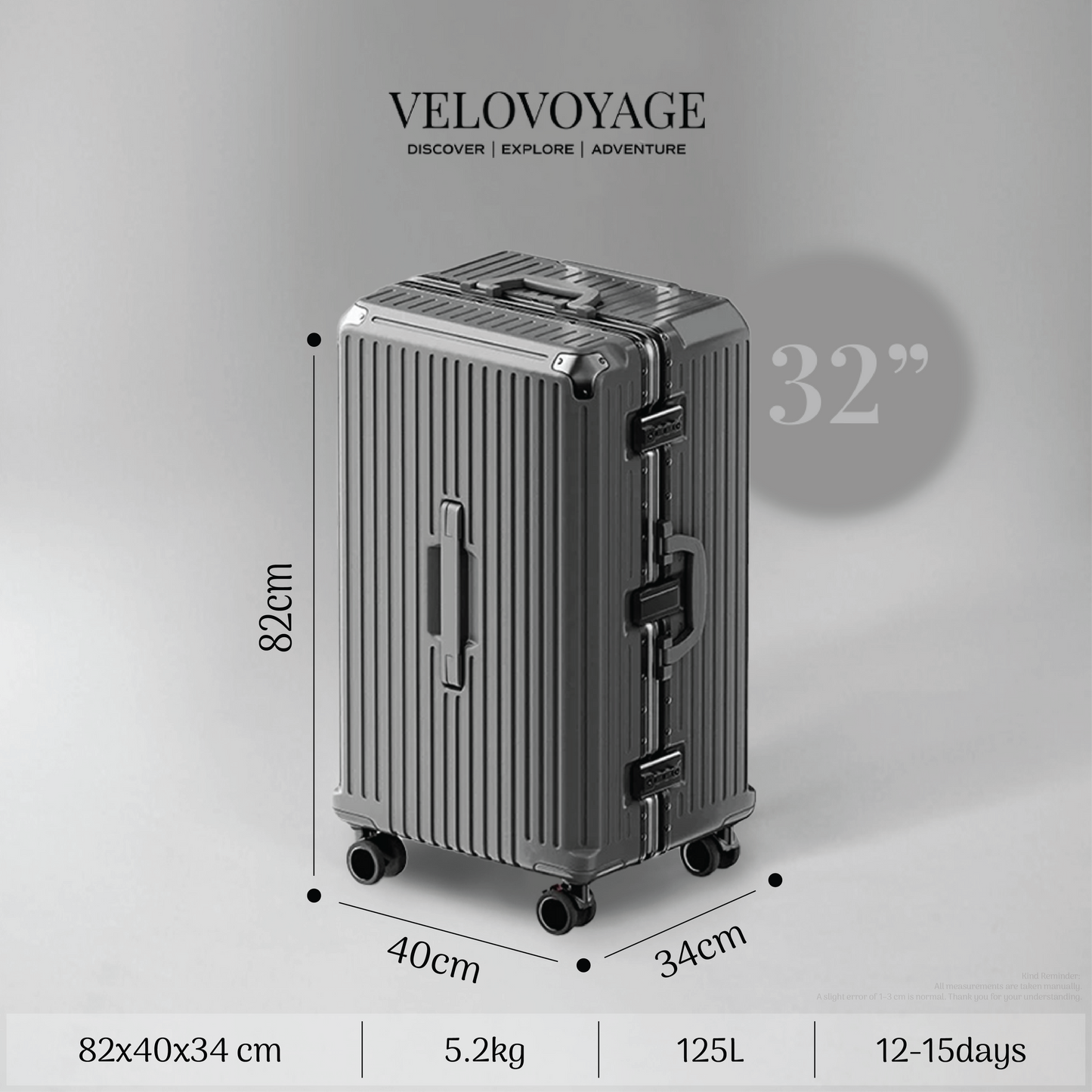 Velovoyage Wanderlight - Grey