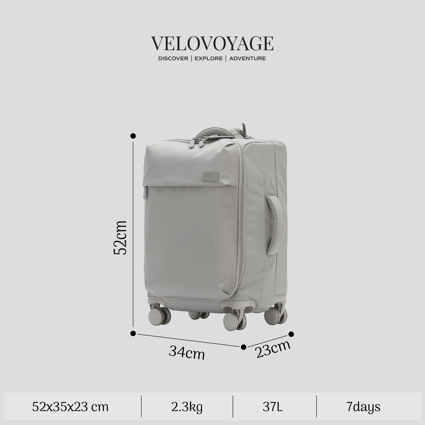 VeloVoyage Lumiere Cabin - Grey