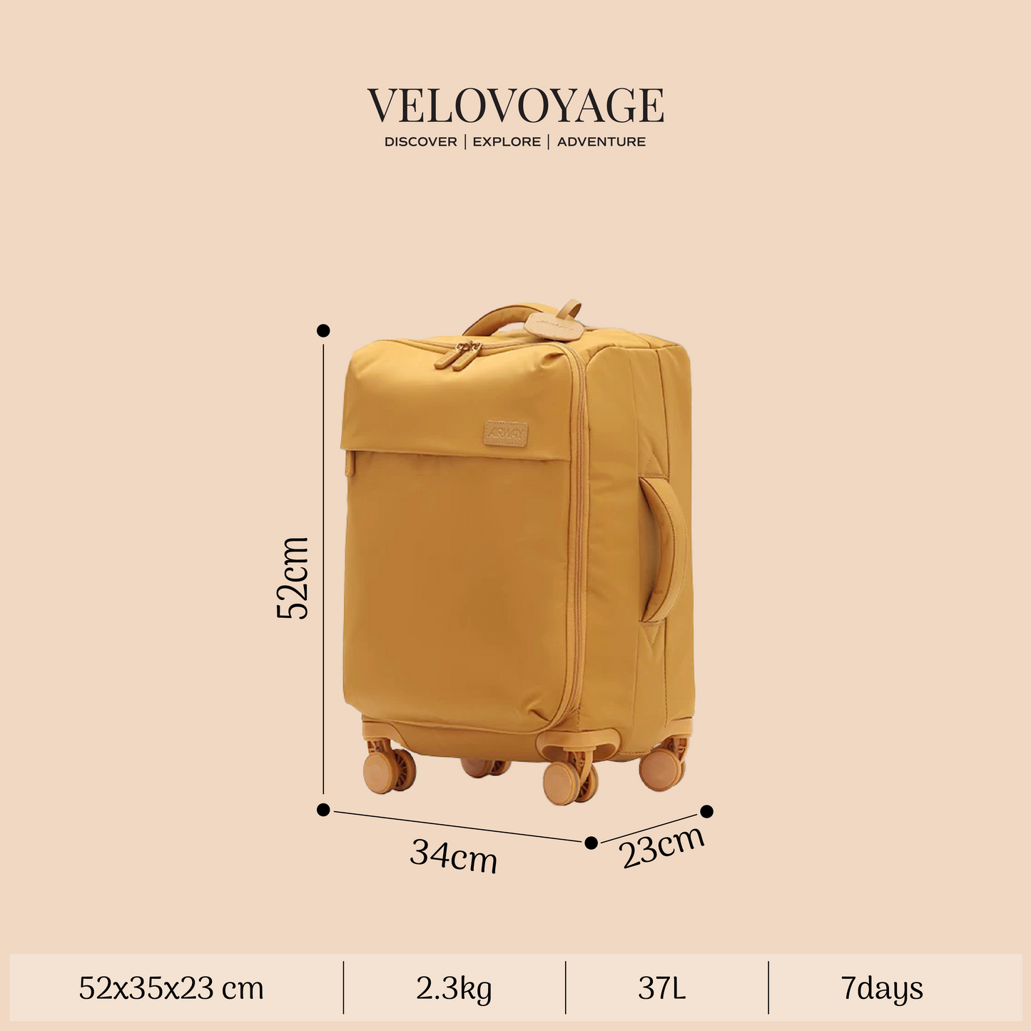 VeloVoyage Lumiere Cabin - Yellow
