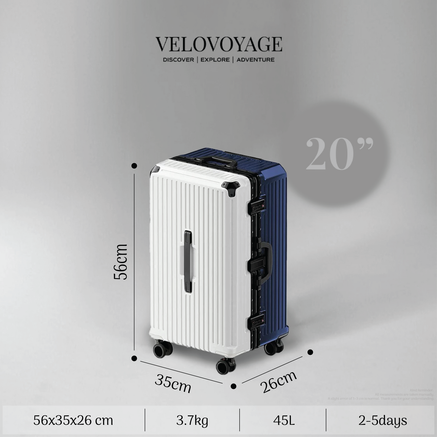 Velovoyage Wanderlight - Blue/White