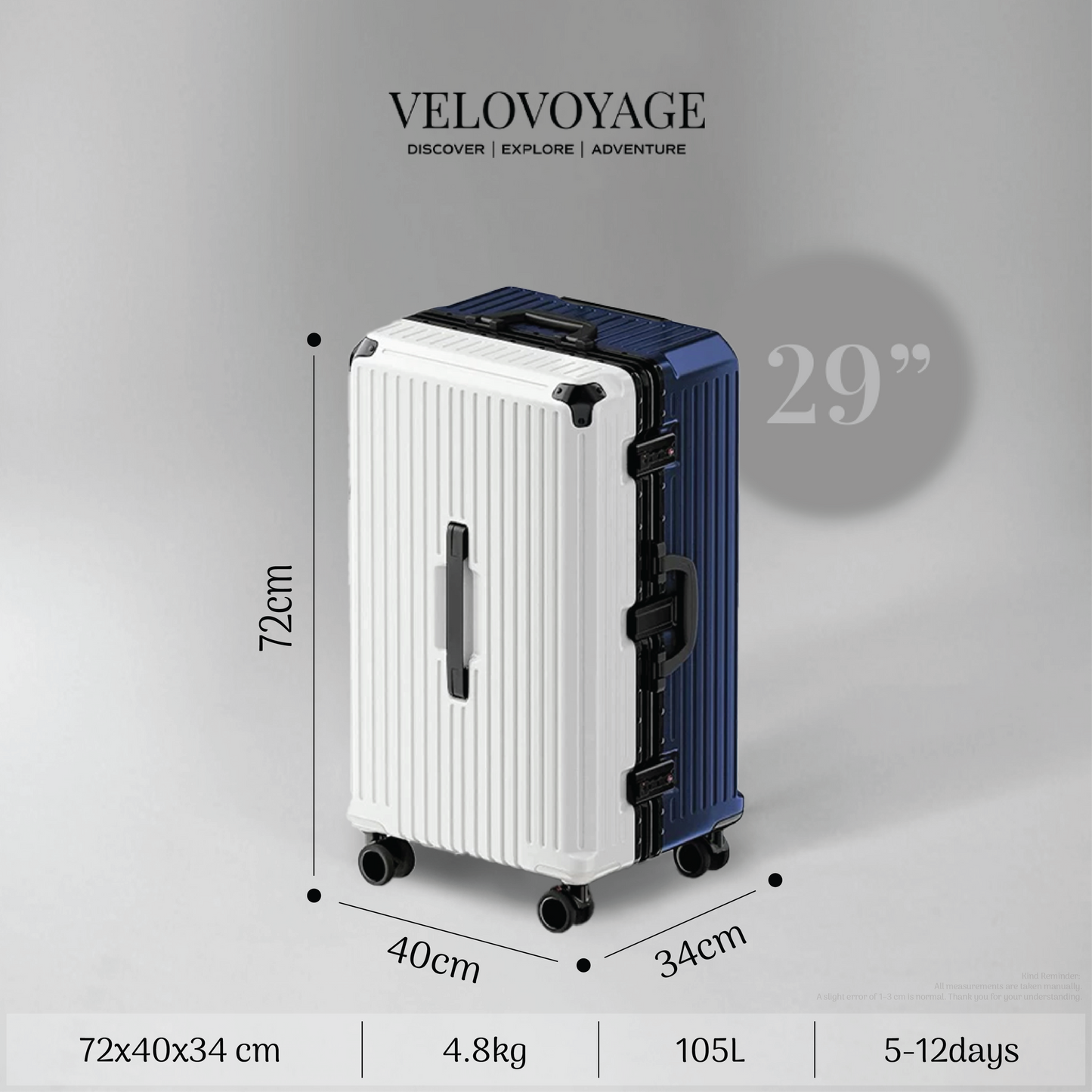 Velovoyage Wanderlight - Blue/White